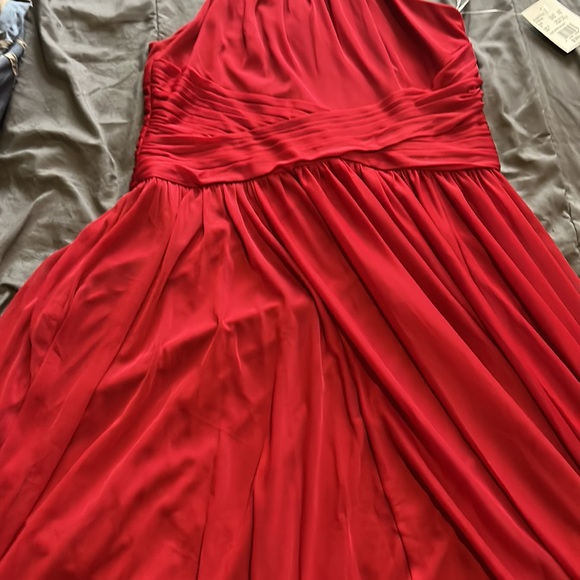 It’s my last bridesmaid dress in candy apple red with sleeves out - Picture 2 of 7